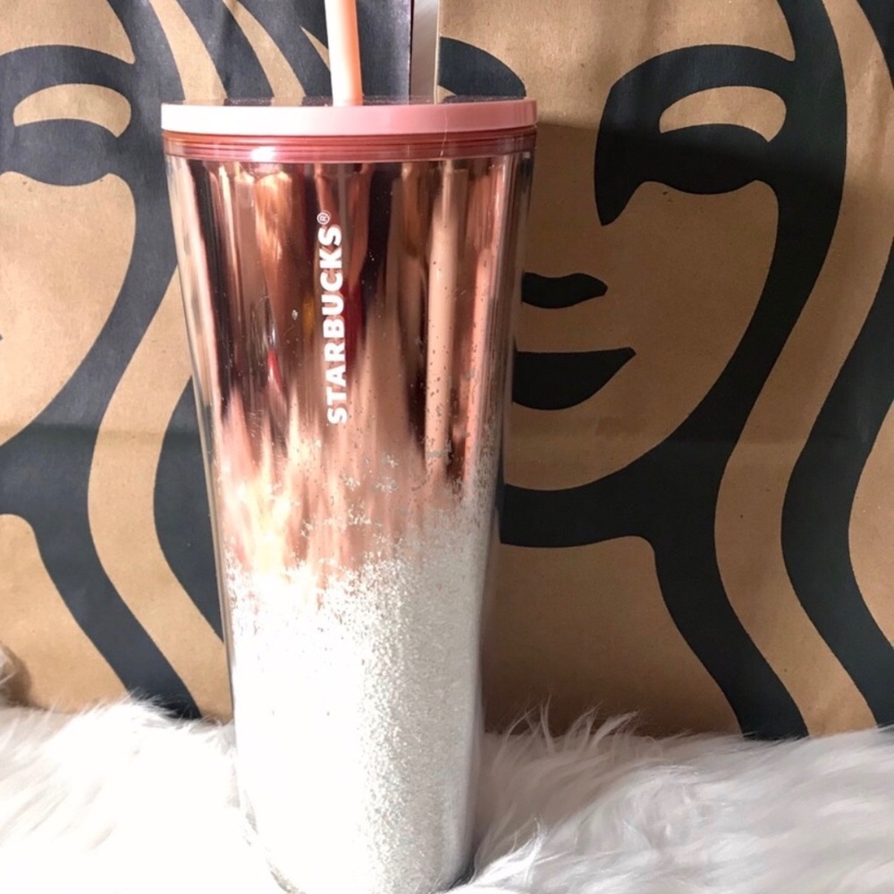 Rosegold Starbucks tumbler